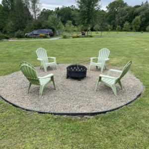 diy simple firepit area for cheap