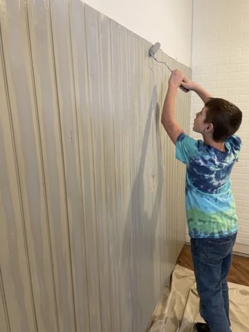 How to Add Paneling in a Basement Mudroom » Tree Farm Design Co.