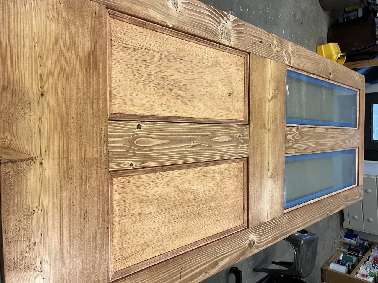 Gel stain on reproduction antqiue door