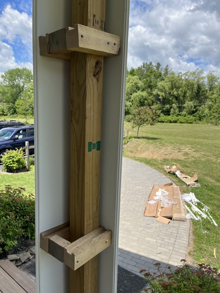 Updating Porch Posts // DIY Column Wrap 
