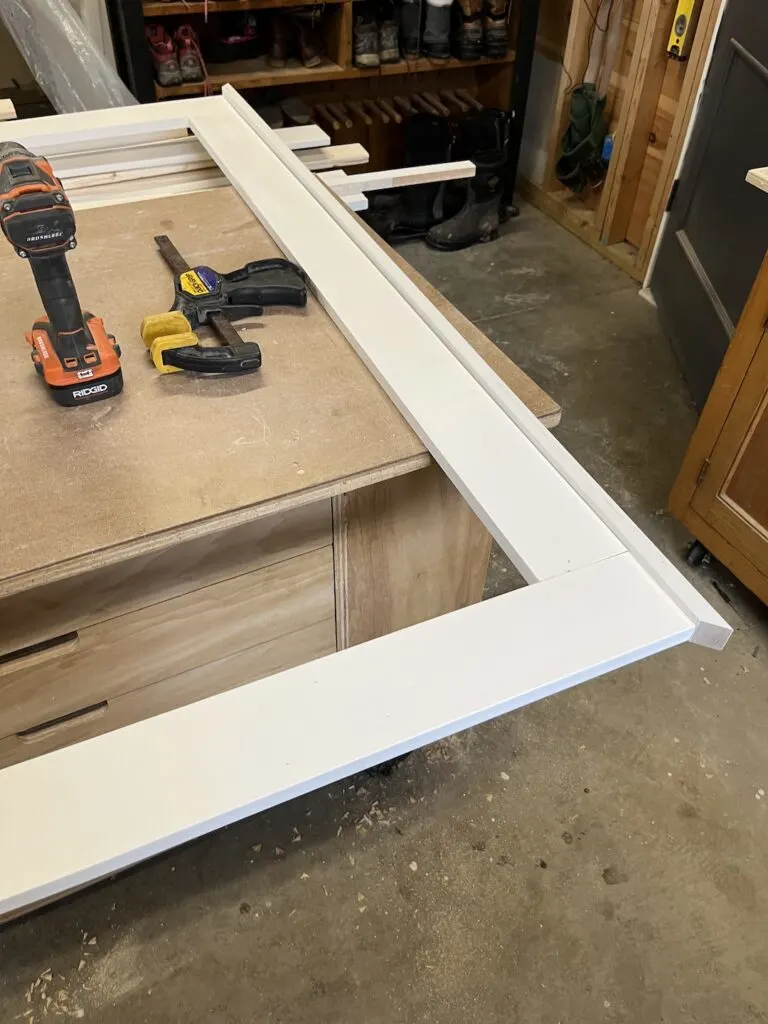 Building up window frame trim